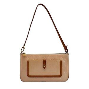 Louis Vuitton Noisette Beige Monogram Vernis Mallory Square Bag